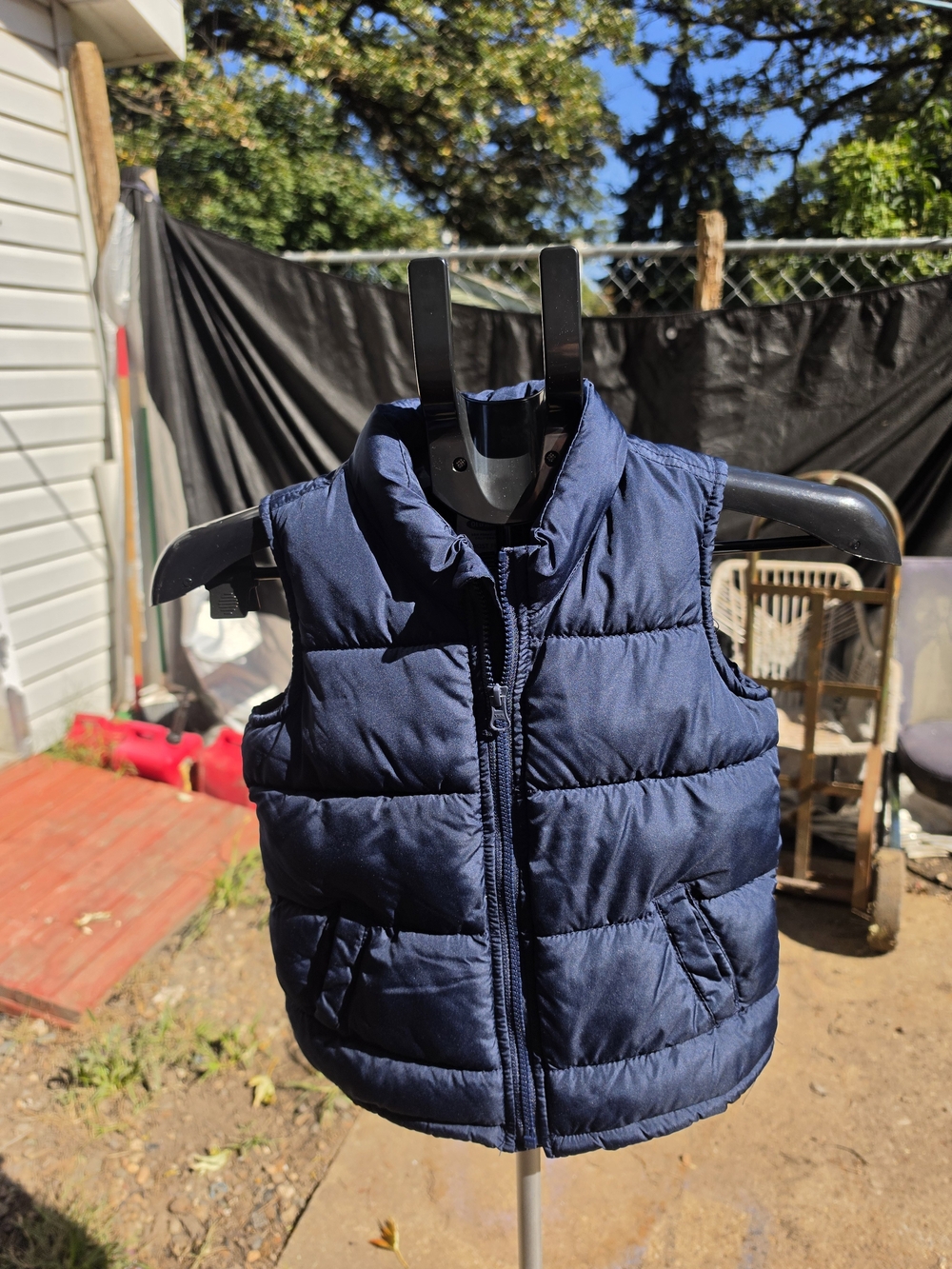 Old Navy Navy Blue Kids Puffer Vest